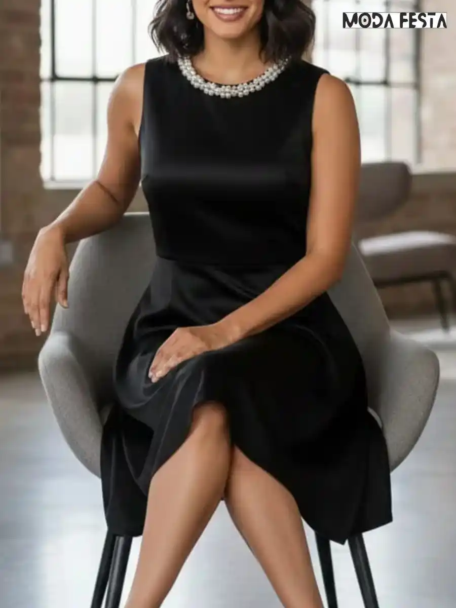 ModaFesta -black-velvet-short-dress-with-moti