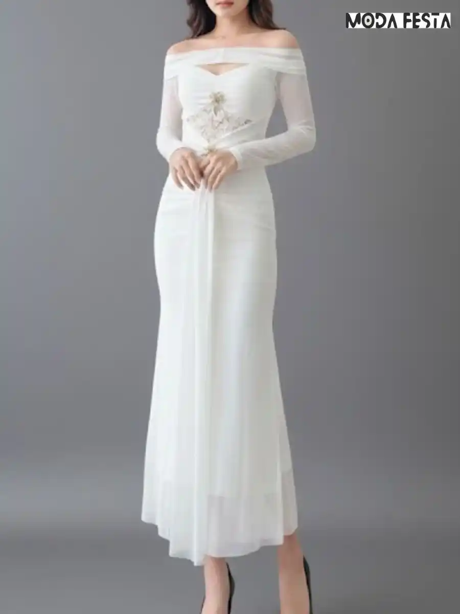 Elegant Style Off Shoulder Dress