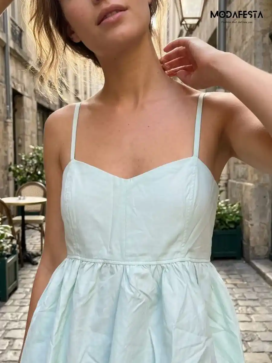 ModaFesta -elegant-baby-dol-top-green