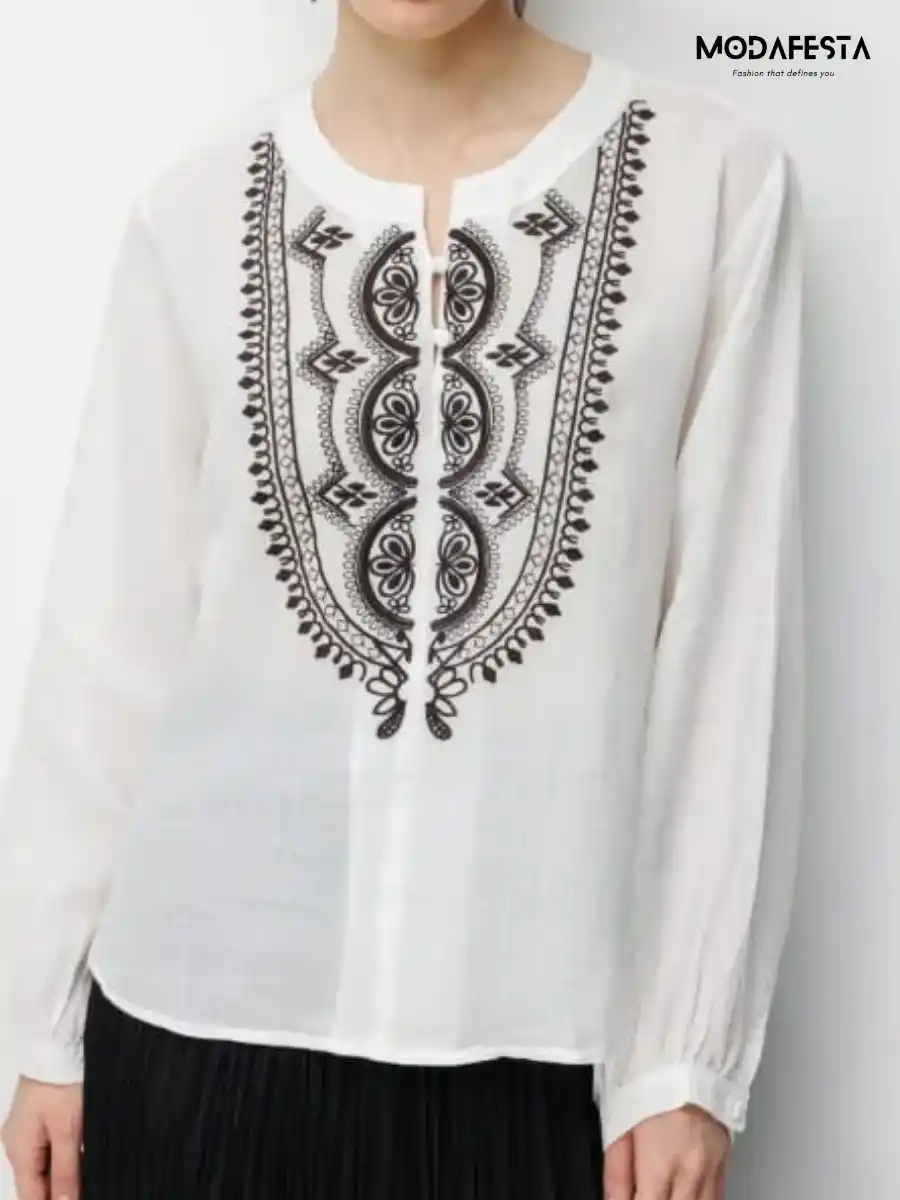ModaFesta -artisan-embroidered-linen-top-white