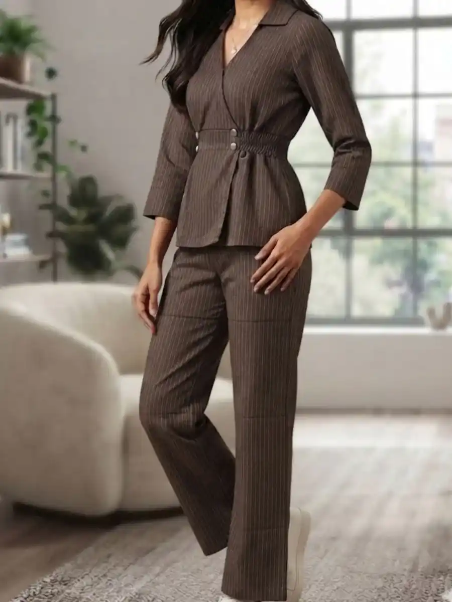 ModaFesta -elegant-urban-brown-coord-set