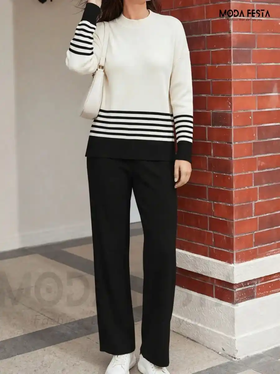 Stripe Knitted Coord-Set