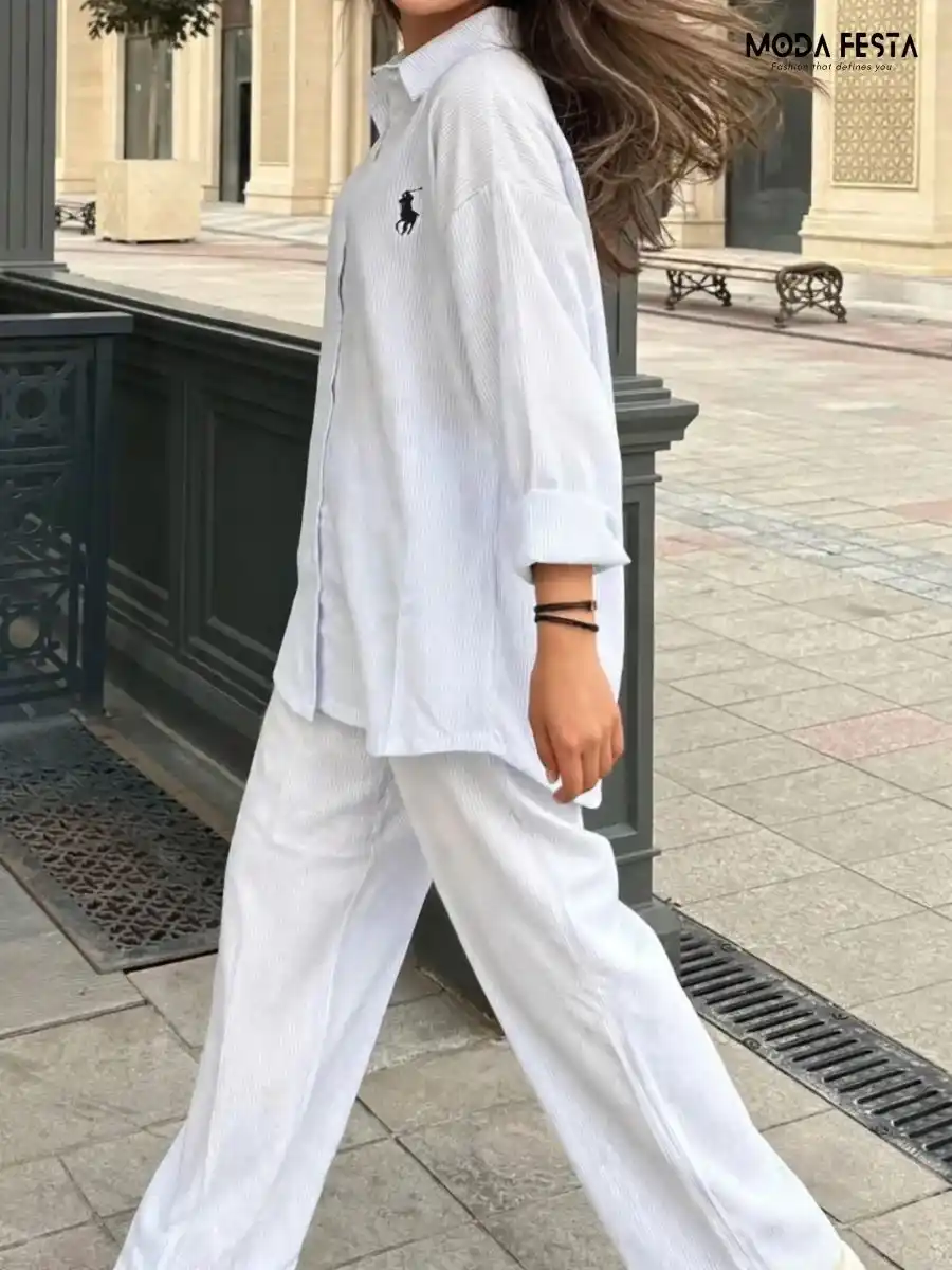 ModaFesta -solid-plain-linen-co-ord-set-white