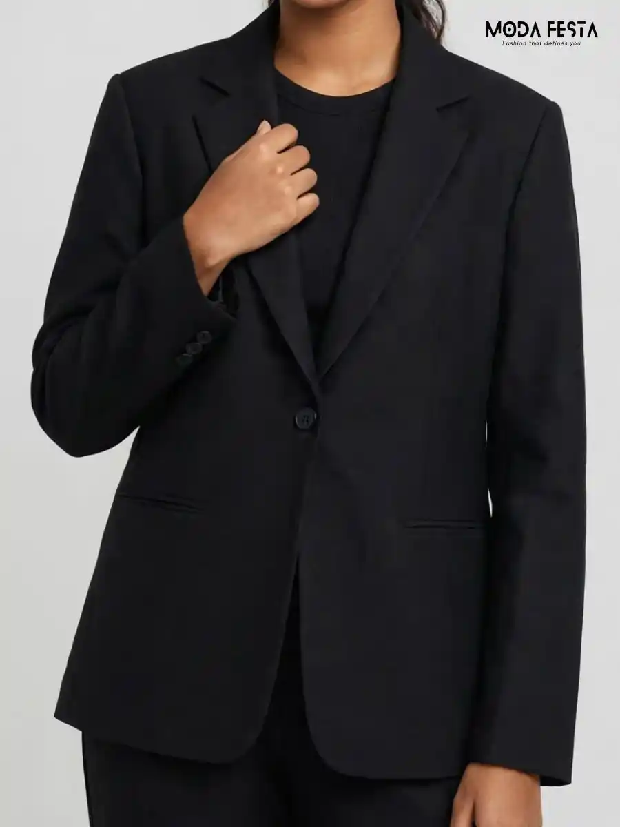 ModaFesta -black-tailored-single-button-blazer