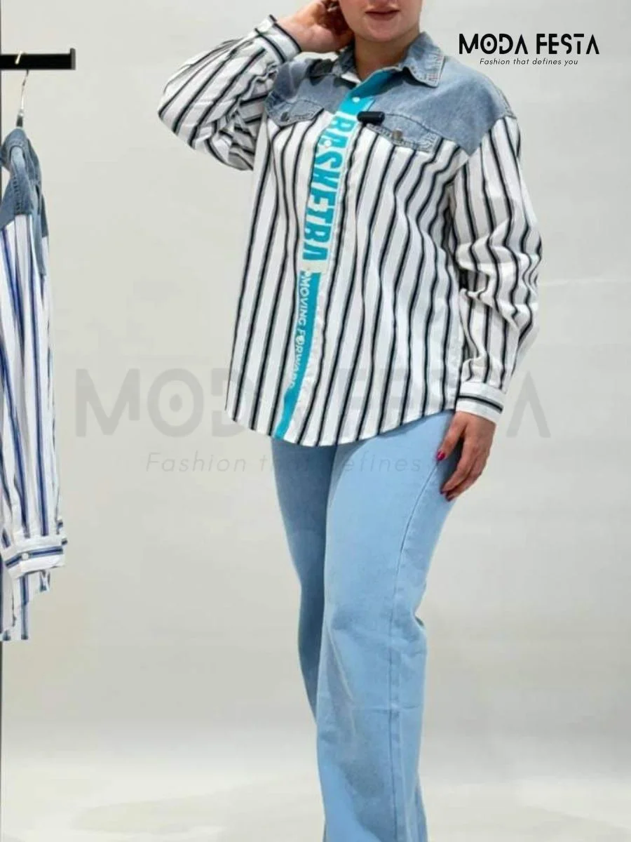 ModaFesta -stripe-cotton-shirt-white