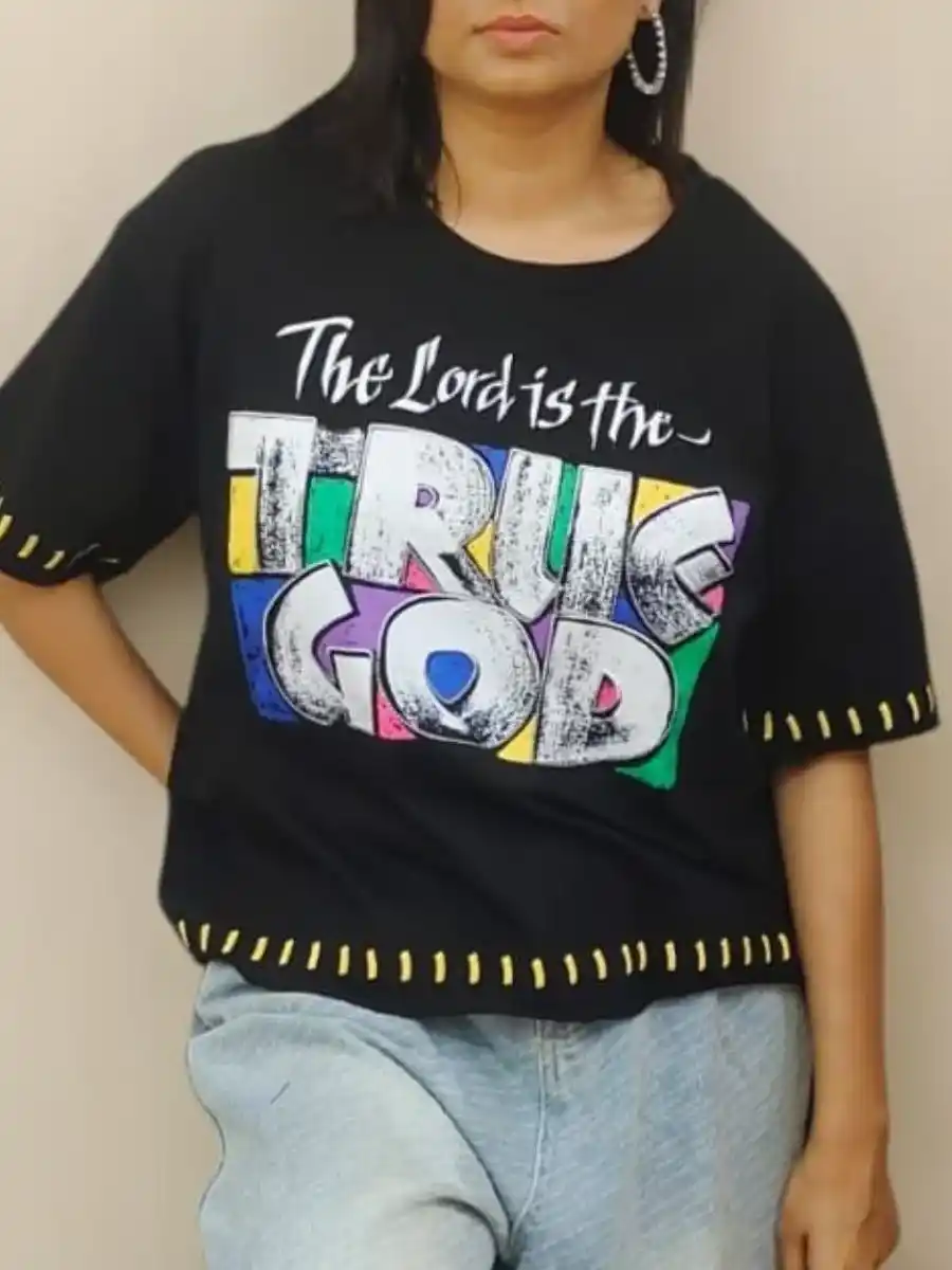Elegant Letter Print Tshirt