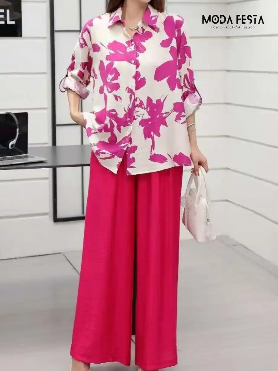 ModaFesta -floral-printed-coord-set-pink