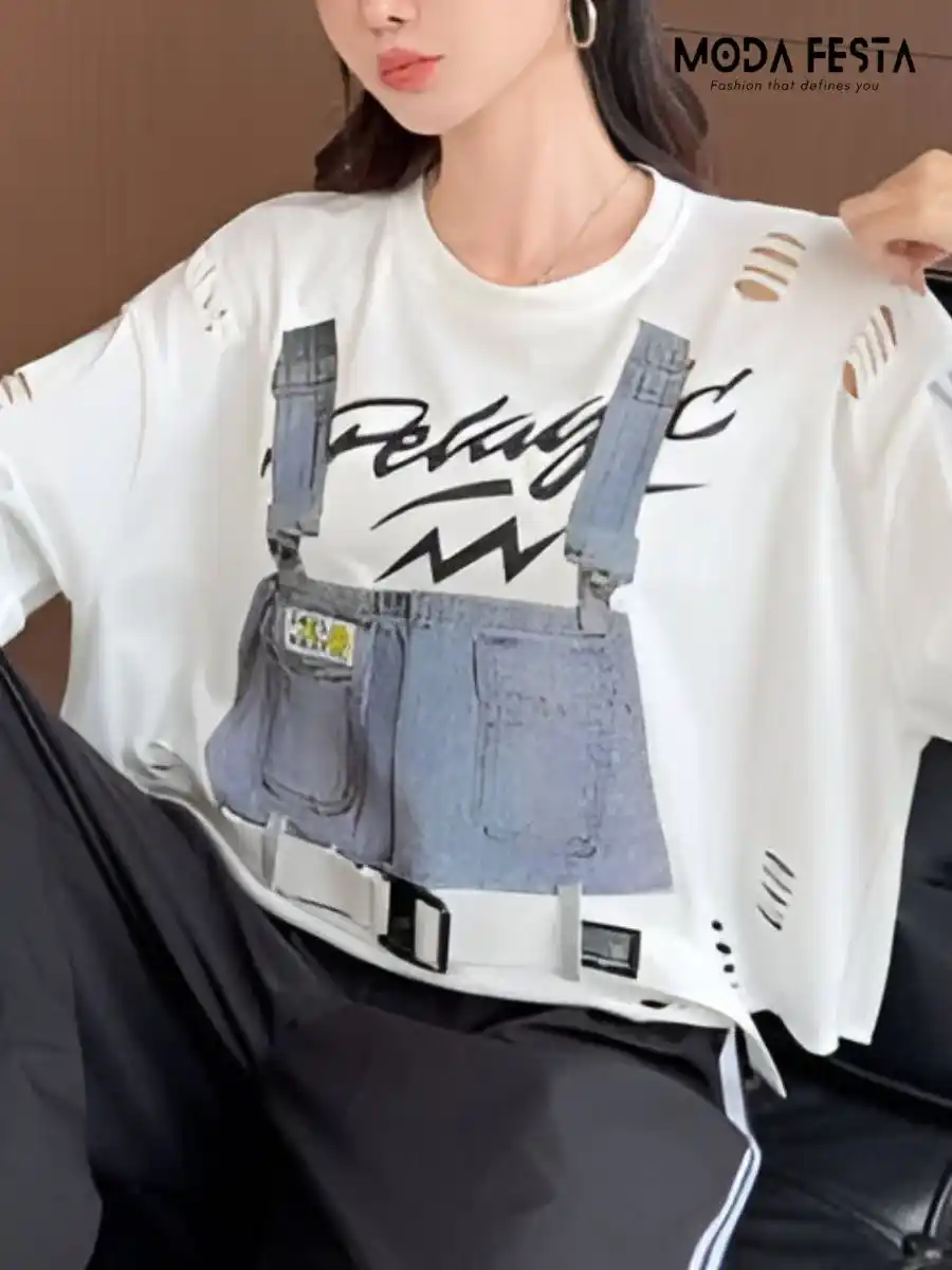 Stylish Trendy T Shirt Belt style