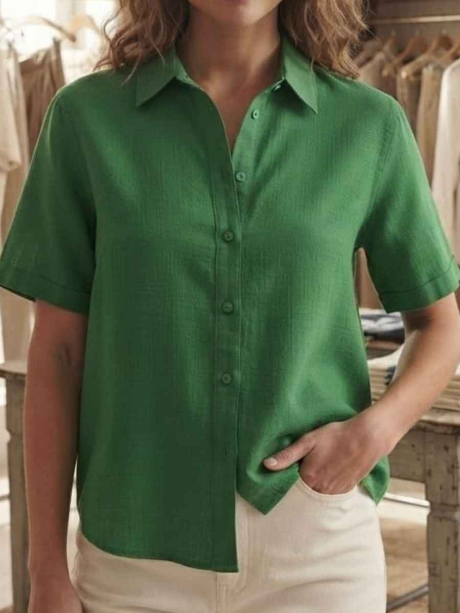 short-sleeve button-down shirt