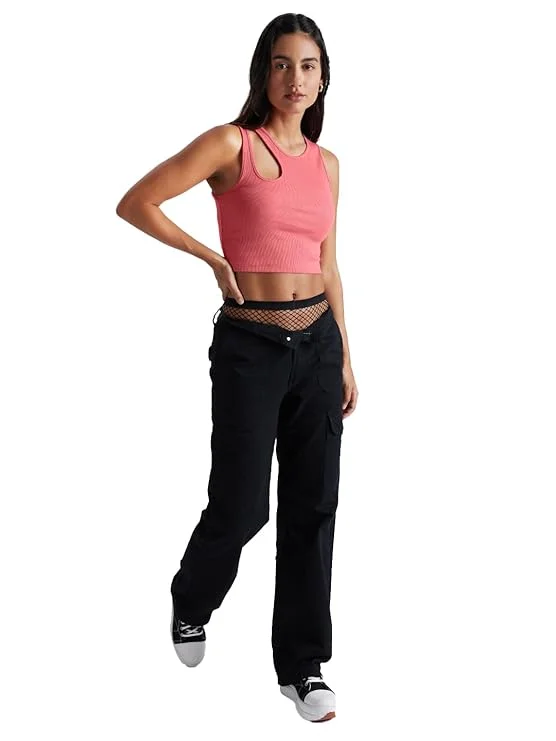 ModaFesta -coral-crop-tank-top-pink