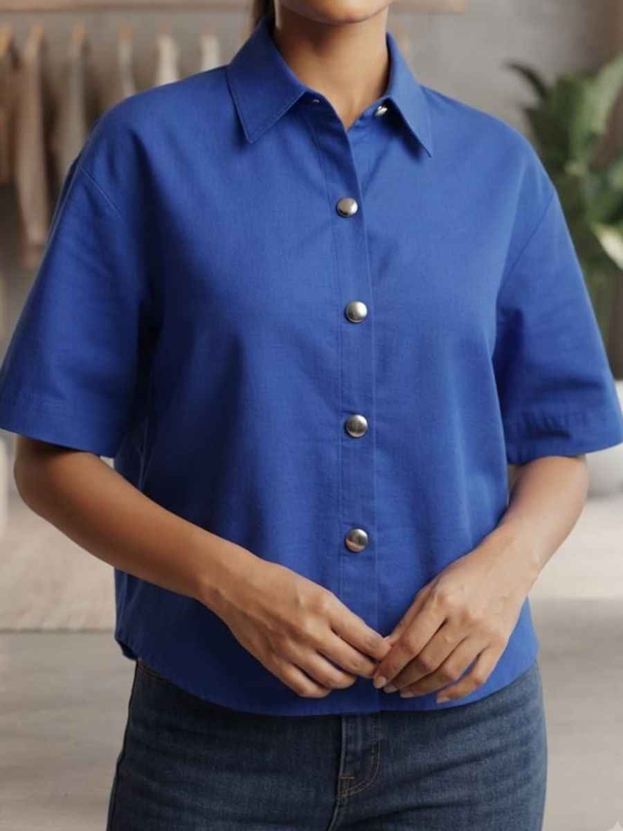 short-sleeve button-down shirt