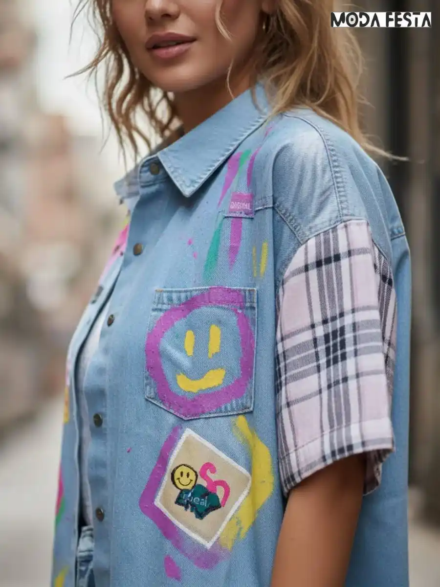 ModaFesta -casual-comfy-denim-shirt-for-women