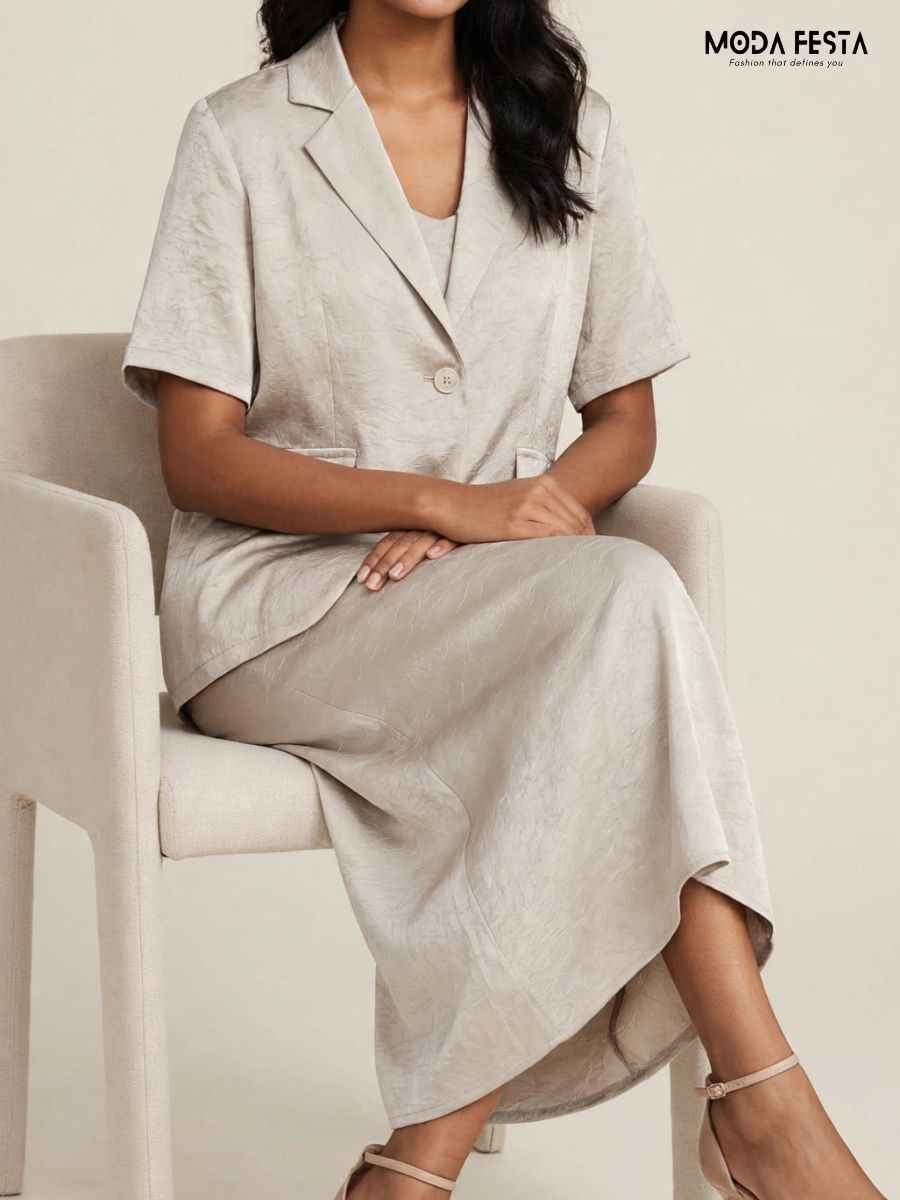 ModaFesta -textured-jacquard-blazer-camisole-skirt-three-piece-co-ord-set
