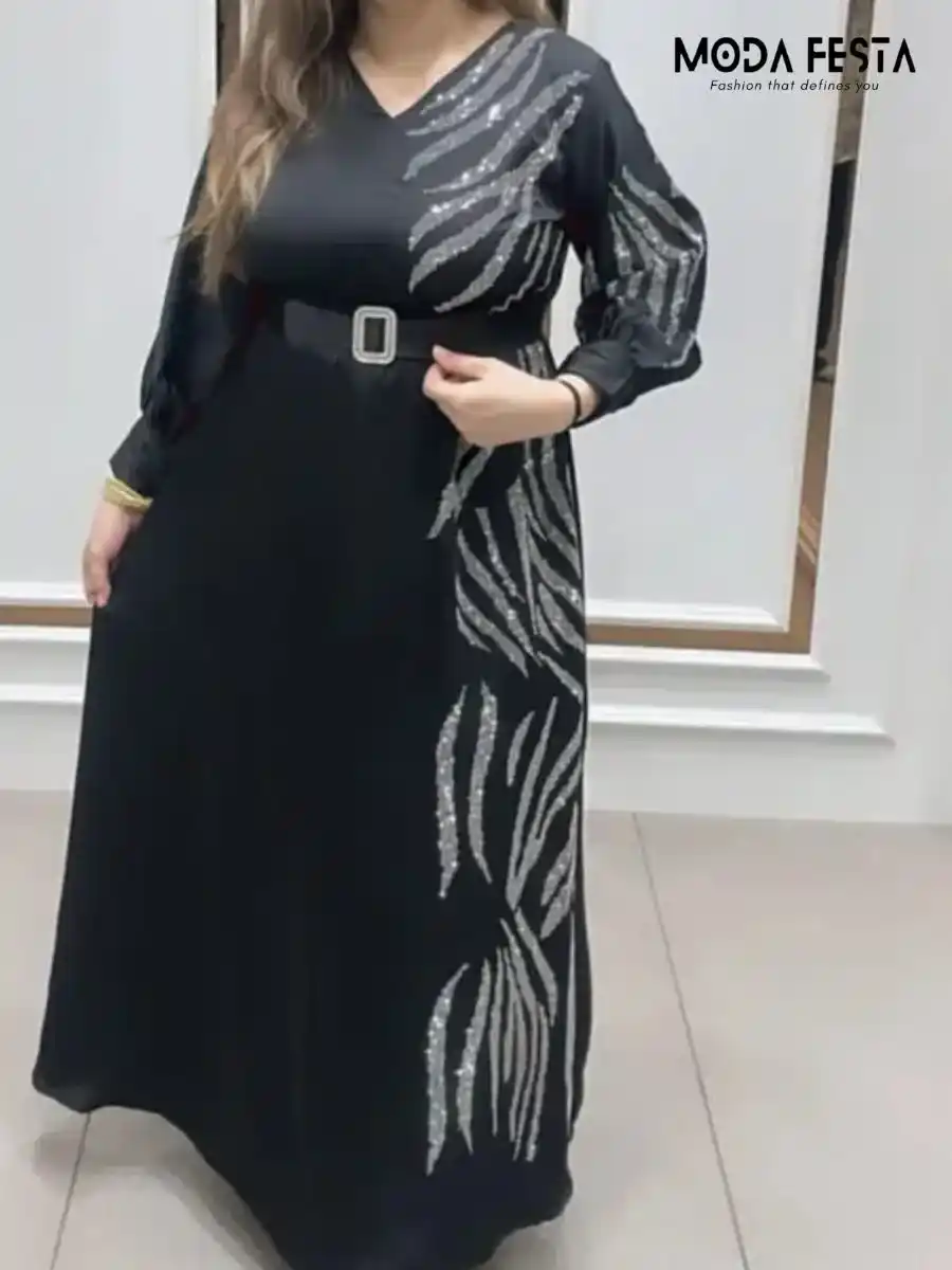 ModaFesta -beautiful-party-wear-gown-dress-black
