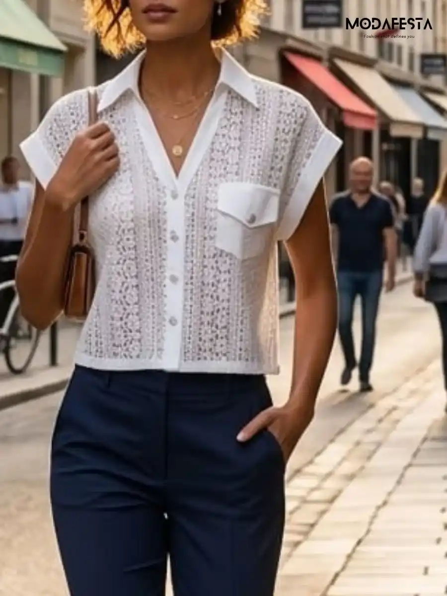 ModaFesta -elegant-floral-lace-shirt-white