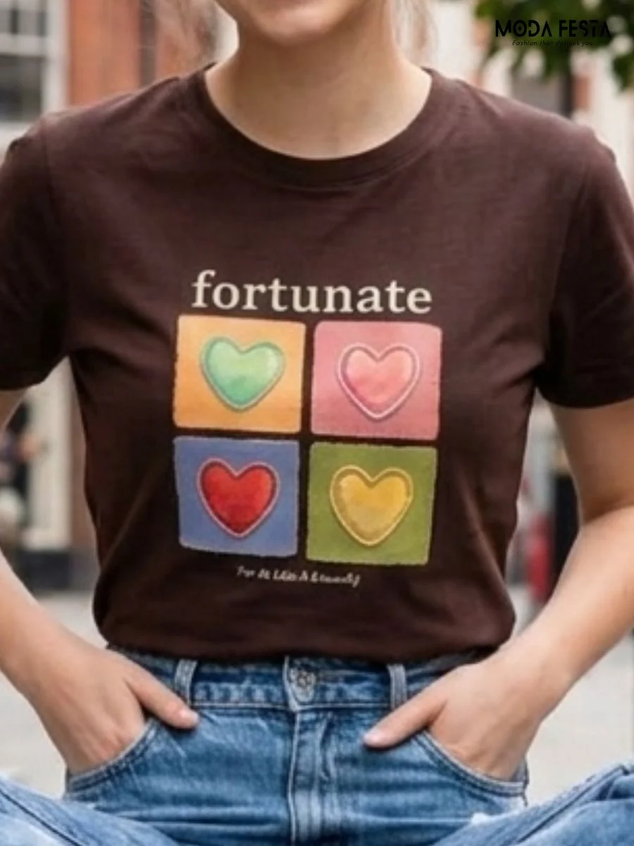 ModaFesta -fortunate-hearts-graphic-tee