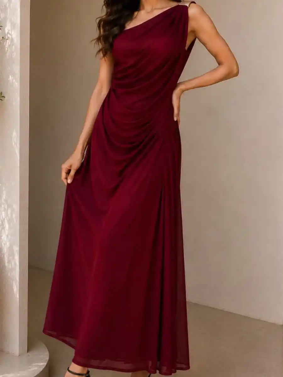 ModaFesta -aurelia-one-shoulder-draped-maxi-dress-maroon