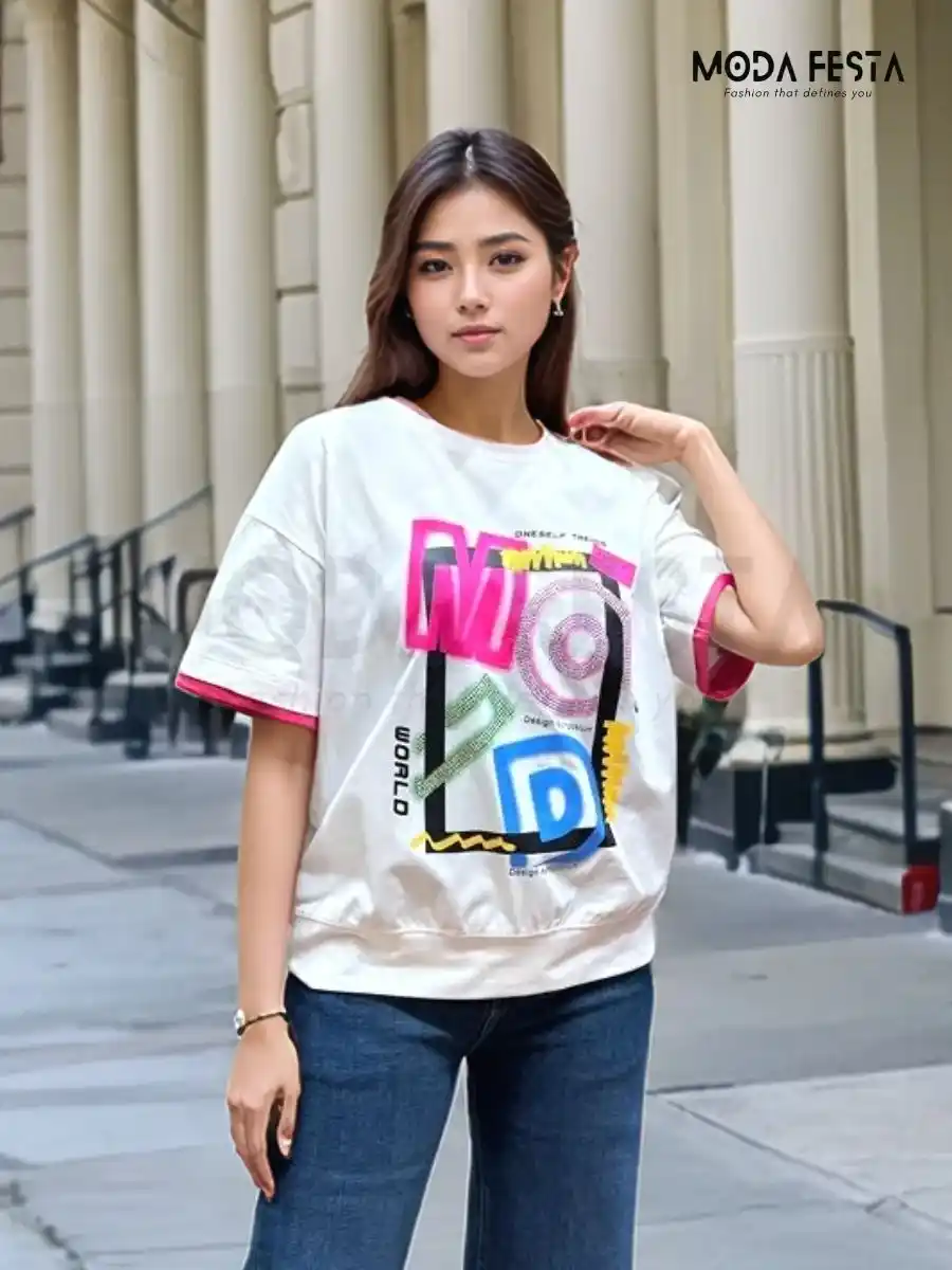 Geometric Printed Tshirt