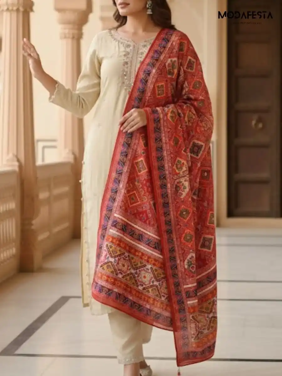 Kurti Pant V neck