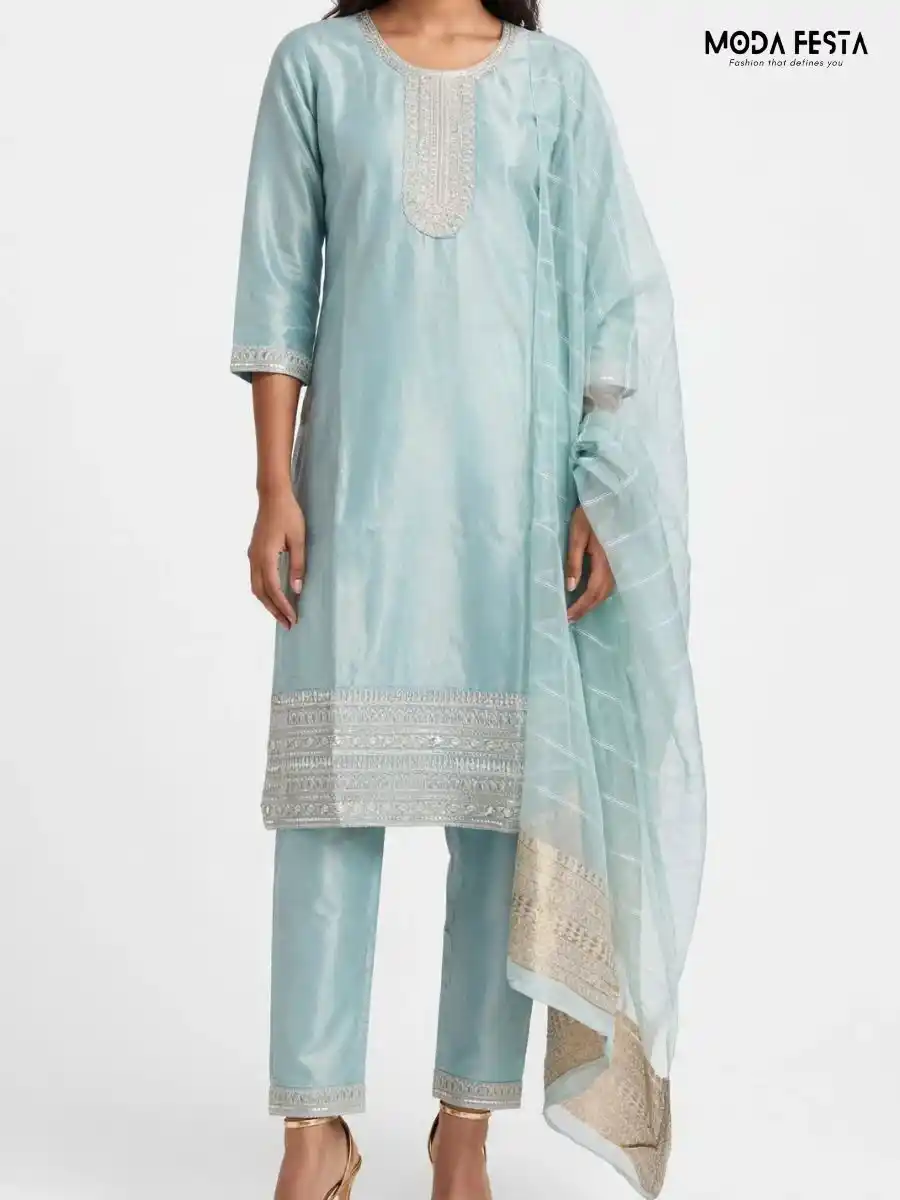 Sea Green Kurti Set