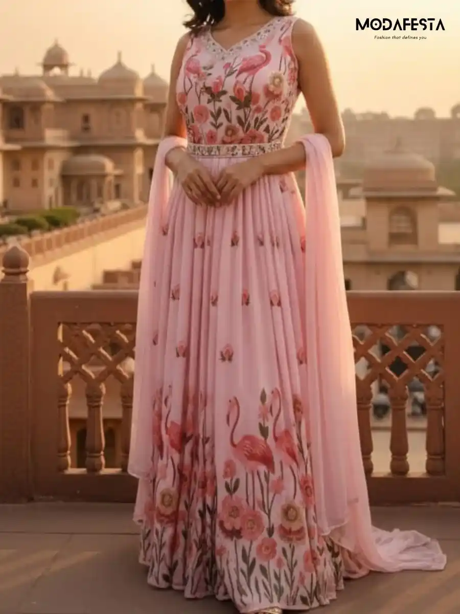 Gown with belt