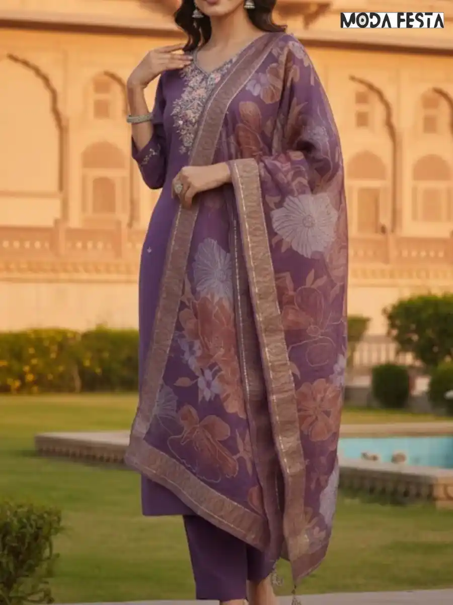 Kurti Pant V neck