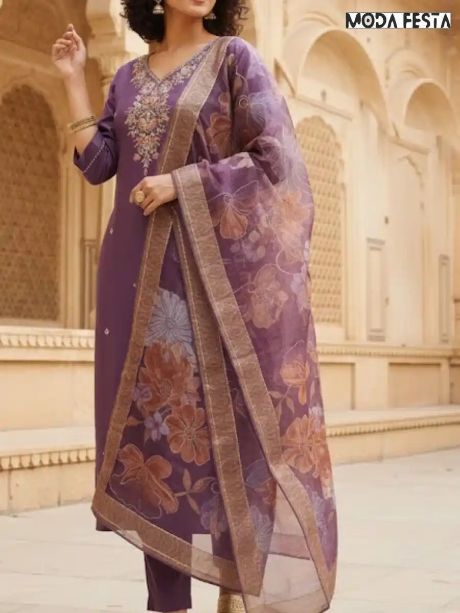 Kurti Pant V neck